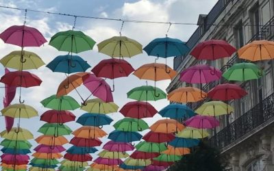 What are the similarities between mentoring and an umbrella?